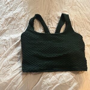 BOOTY BY BRABANTS CROCO SKIN TANK FOREST GREEN-Curvy